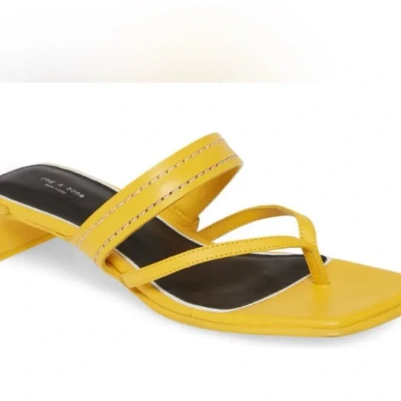 💛Rag & Bone Colt size 7 yellow heel sandals. Offers welcomed!!💛 - Picture 2 of 6